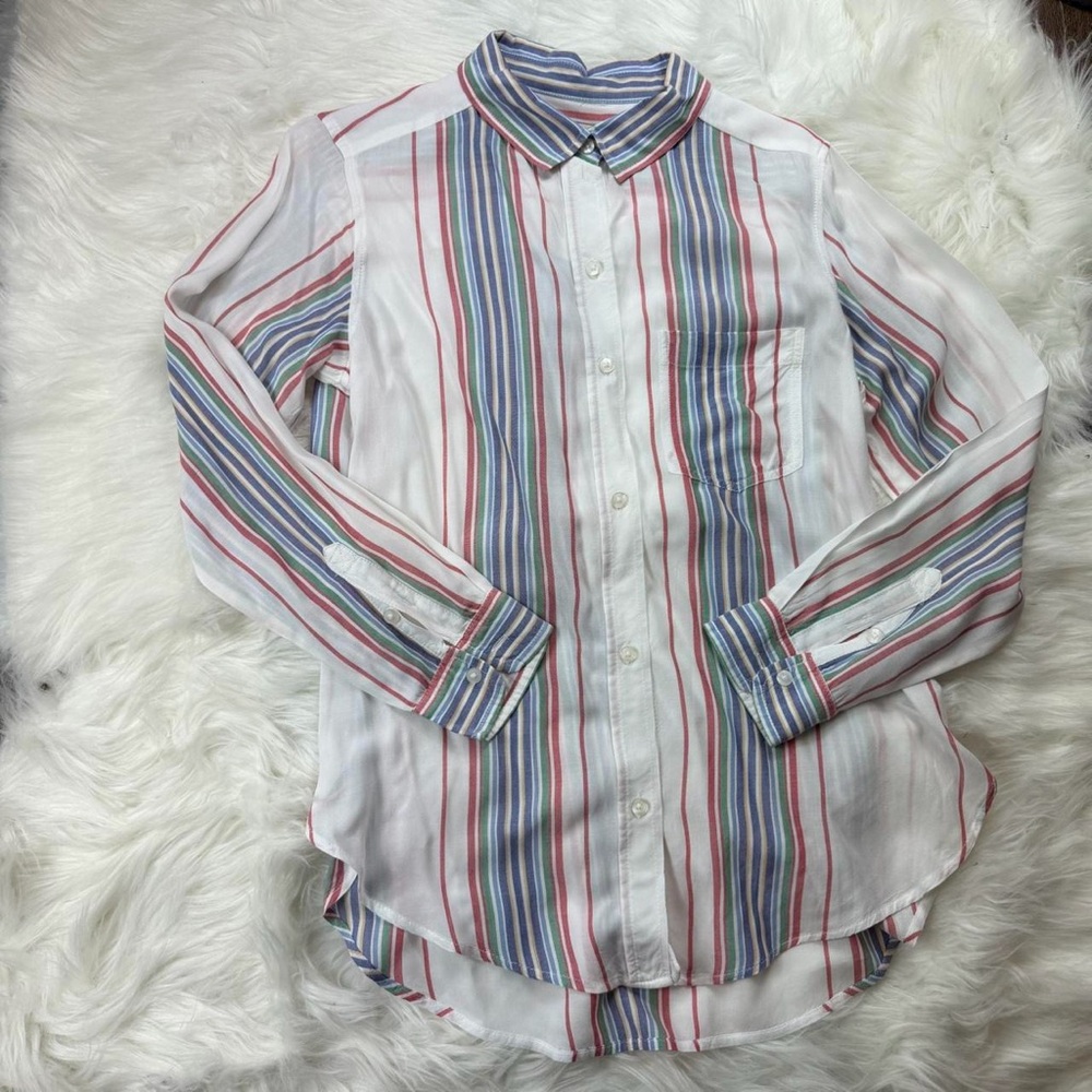 American Eagle Multicolor Striped Shirt
